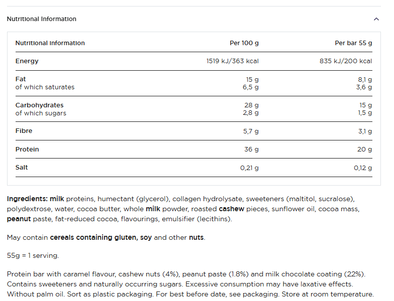Barebells Protein Bar 12 x 55g