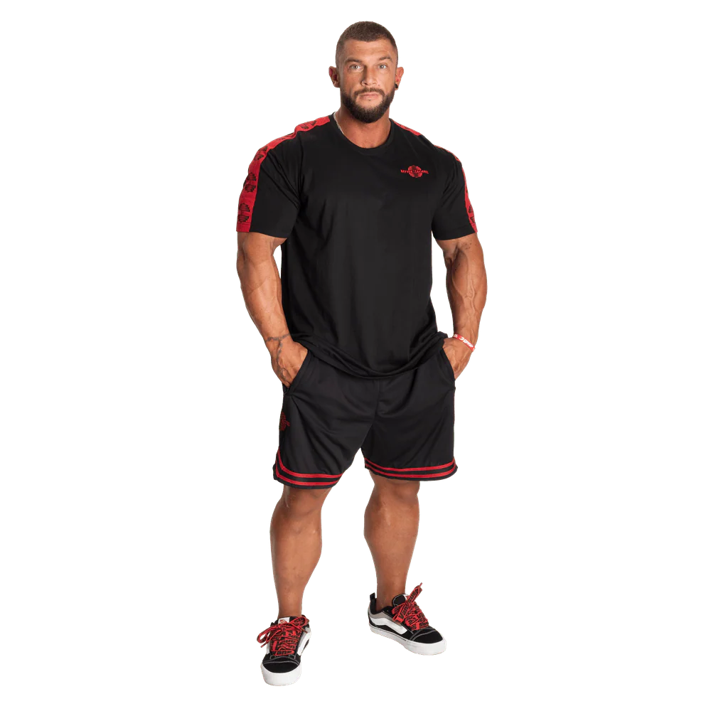 Better Bodies Basketball Shorts - Black/Red