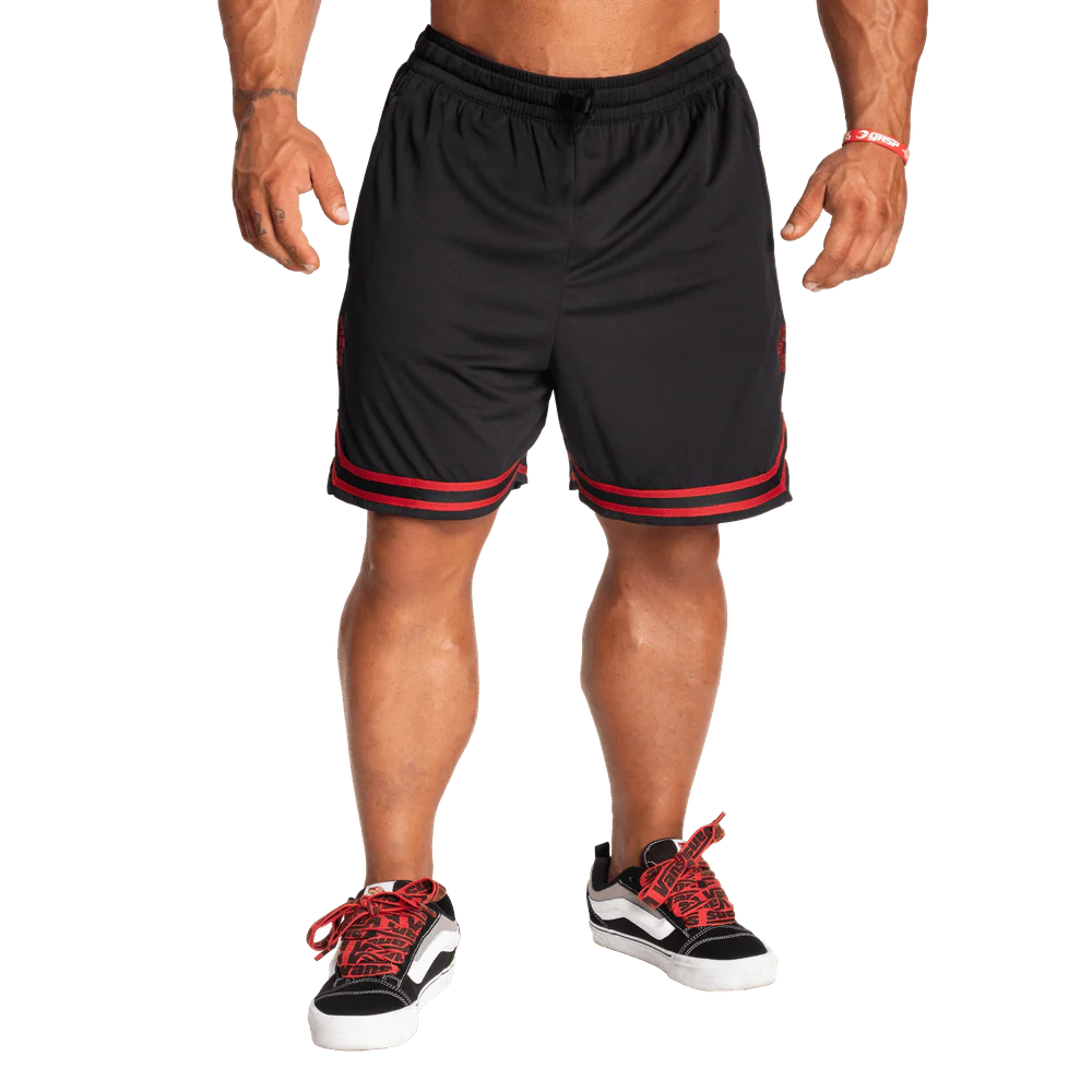 Better Bodies Basketball Shorts - Black/Red