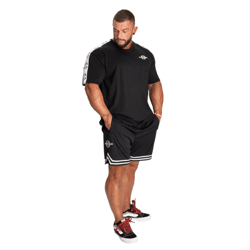 Better Bodies Basketball Shorts - Black/White