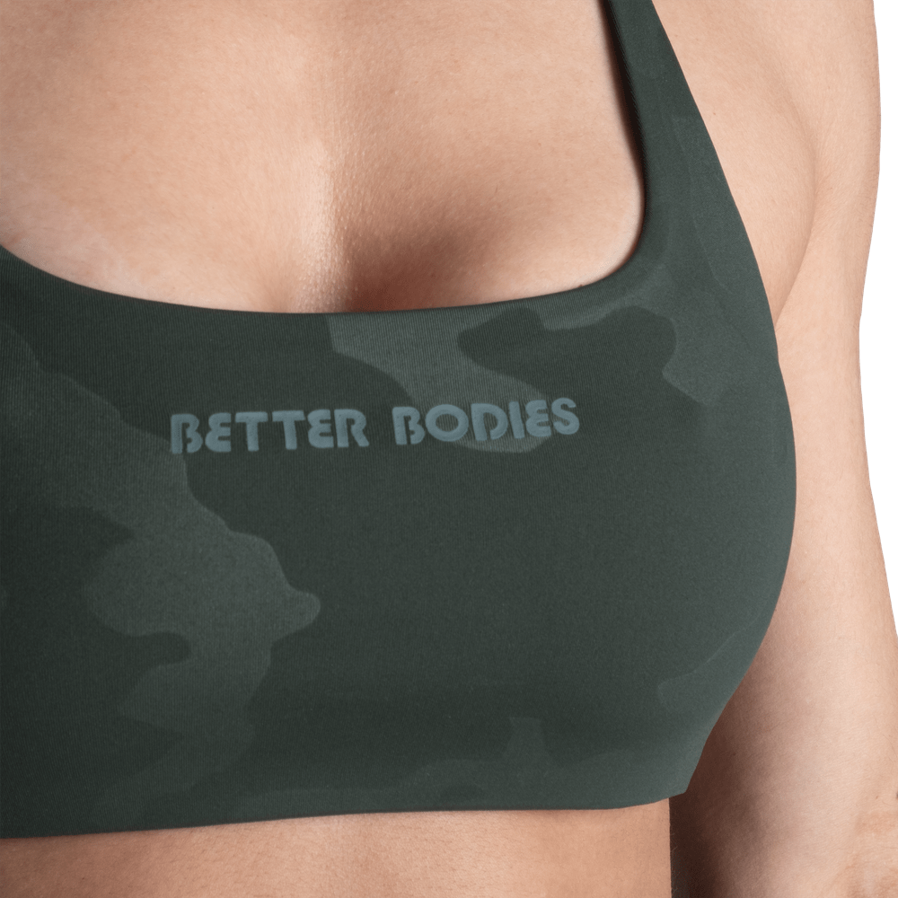 Better Bodies BB Strappy Bra - Deep Forest Camo