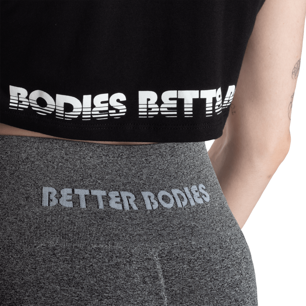 Better Bodies Crop Tee - Black
