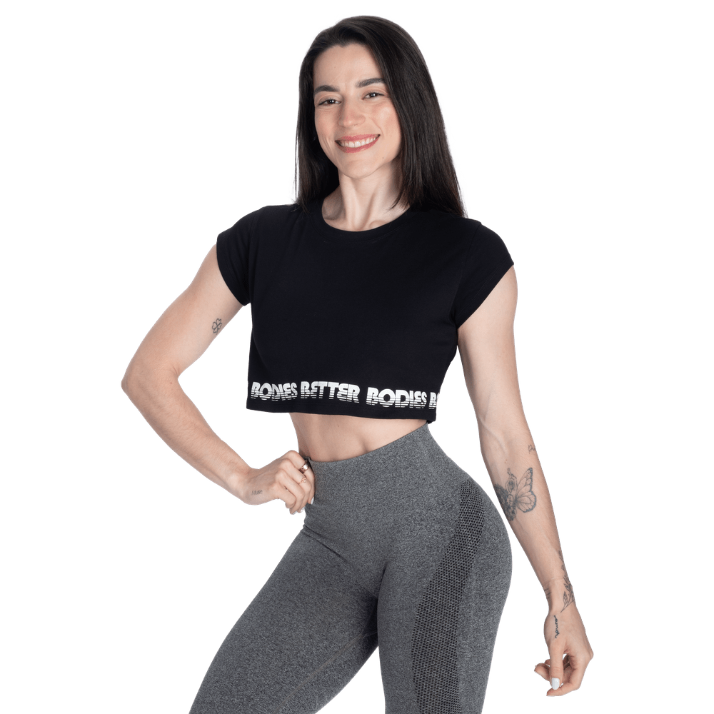 Better Bodies Crop Tee - Black