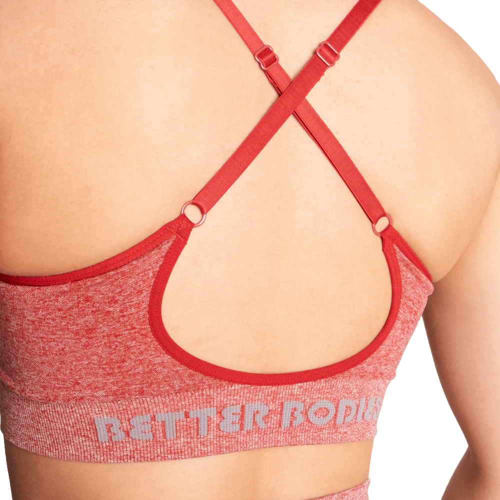 Better Bodies Curve Scrunch Bra - Chilli Red