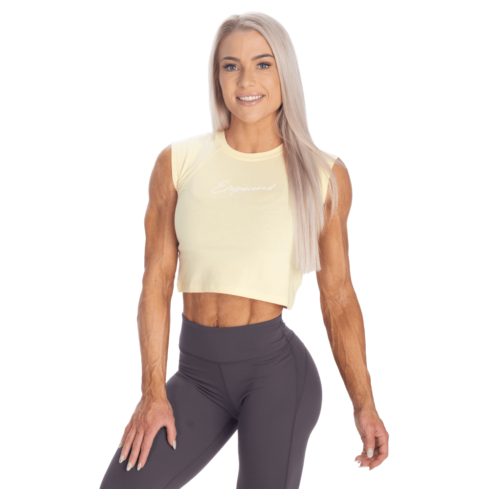 Better Bodies Empowered Tee - Washed Yellow