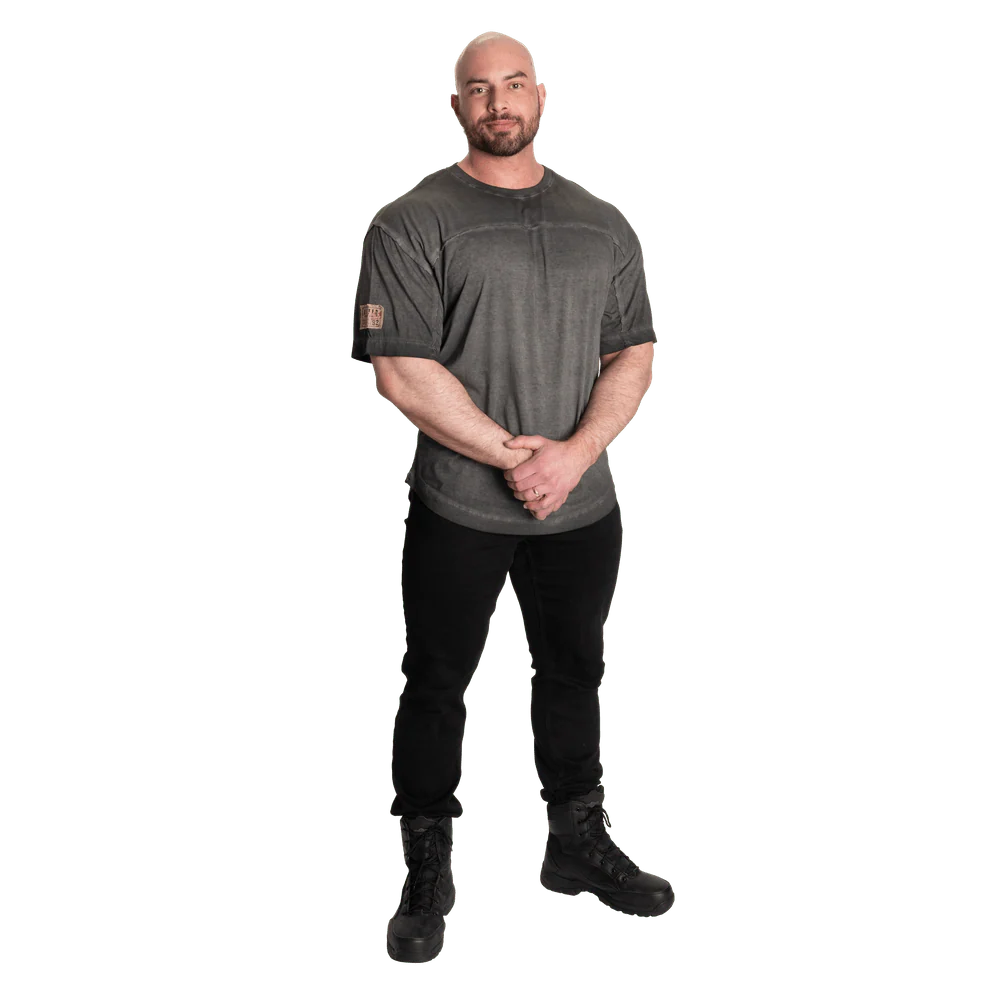 Better Bodies 19th Street Yoke Original Tee - Washed Black