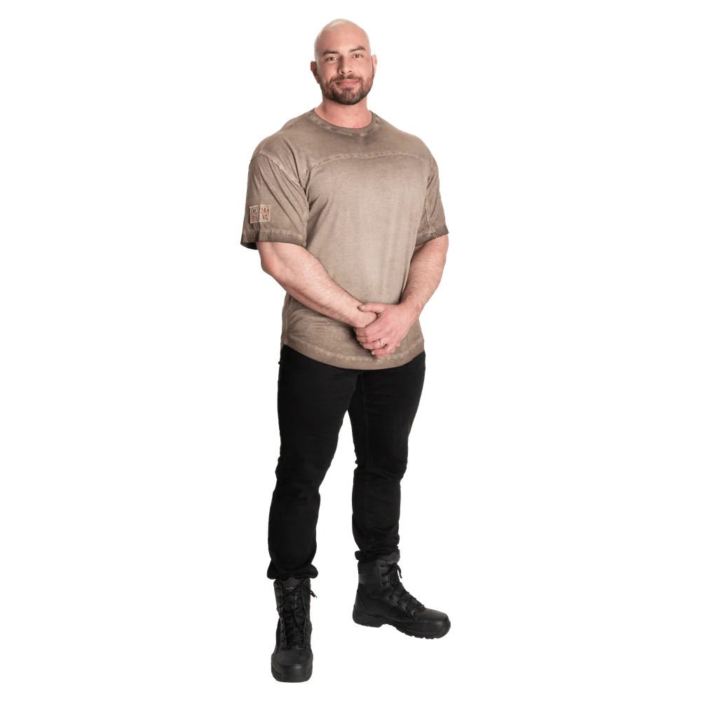 Better Bodies 19th Street Yoke Original Tee - Washed Timber