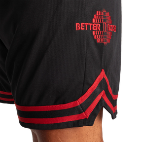 Better Bodies Basketball Shorts - Black/Red