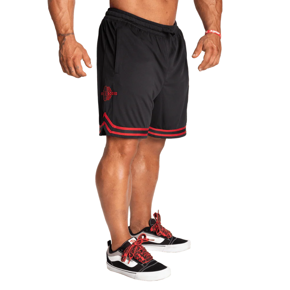 Better Bodies Basketball Shorts - Black/Red