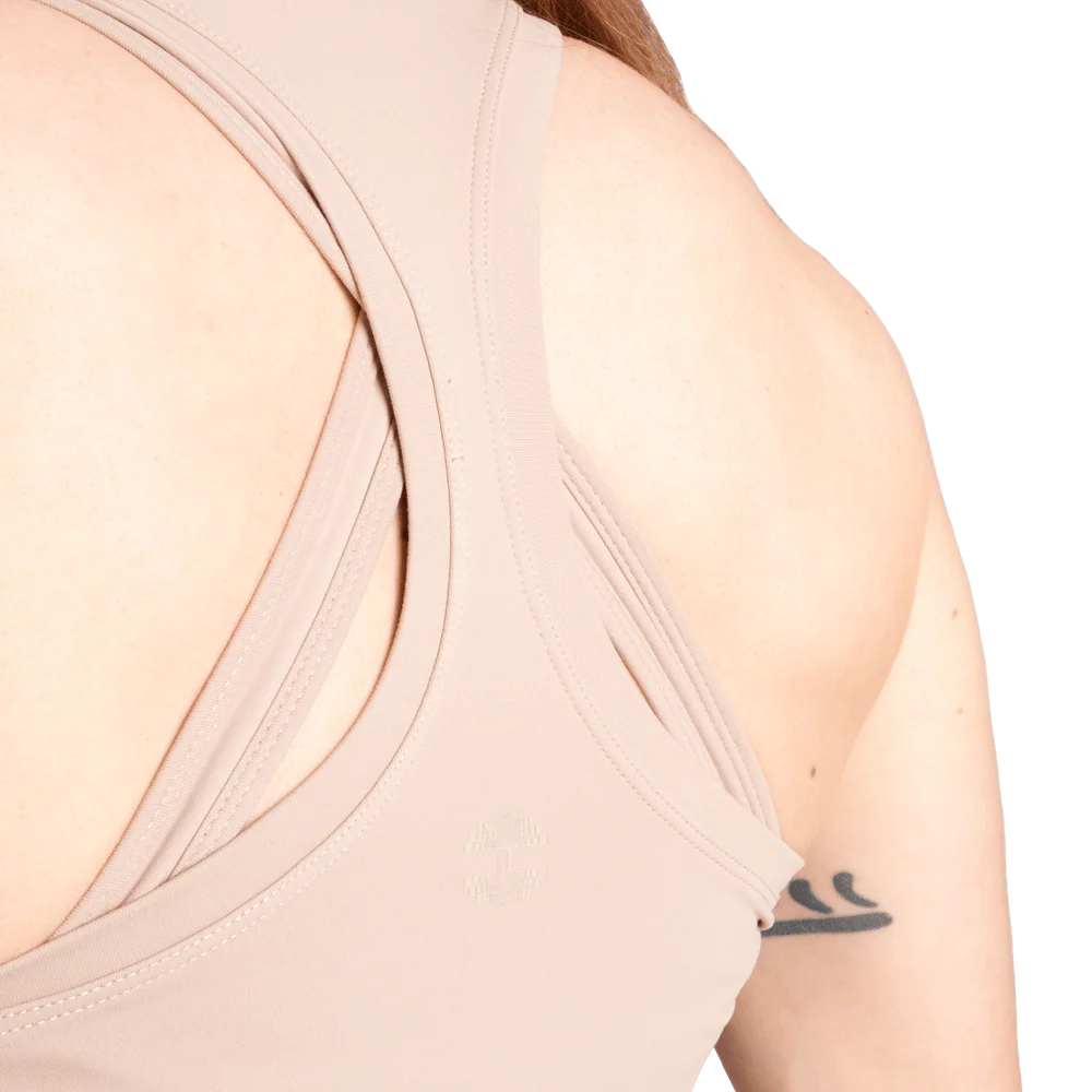 Better Bodies Core Crop T-Back - Desert