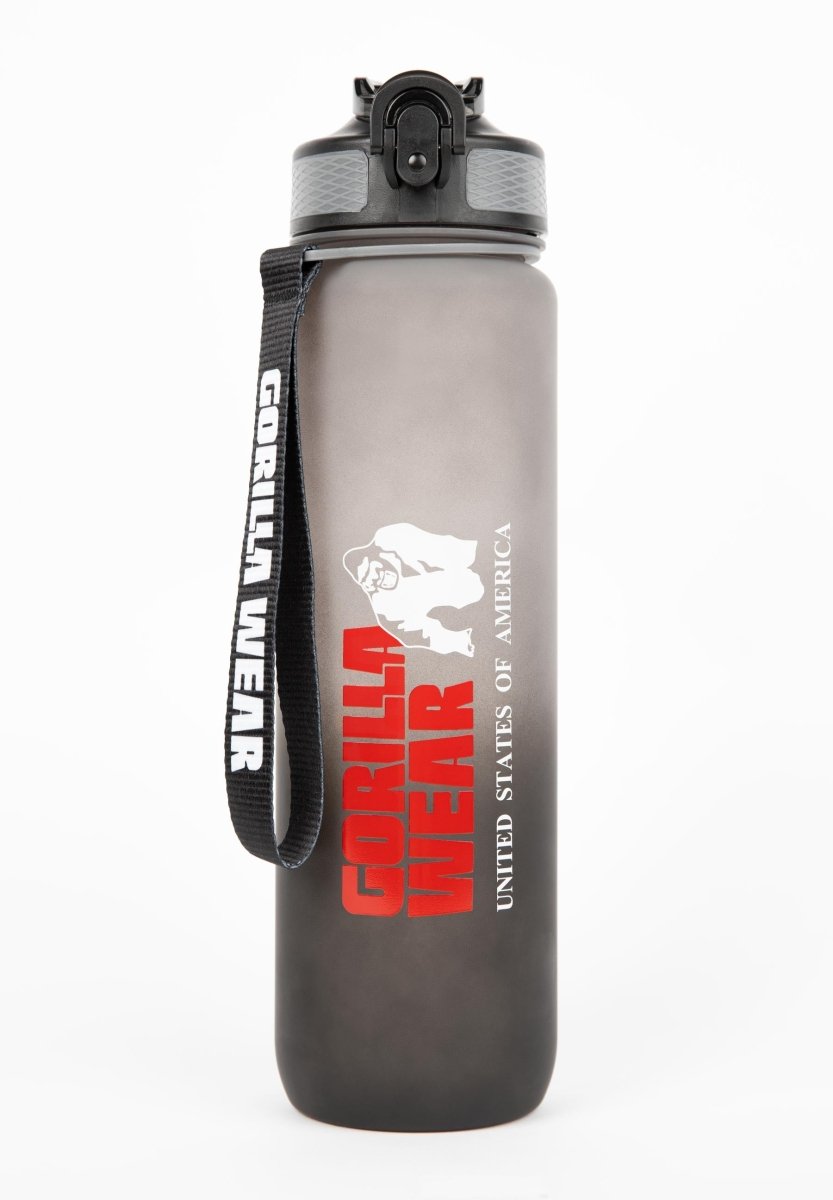 Gorilla Wear Gradient Water Bottle 1000ml - Black/Grey