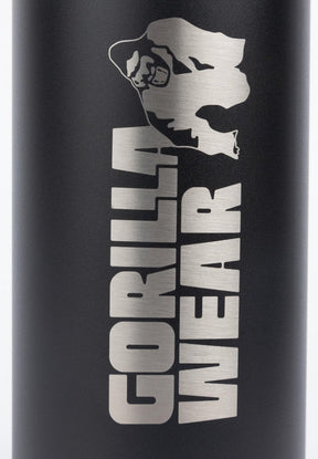 Gorilla Wear Insulated Stainless Steel Water Bottle 1000ML - Black