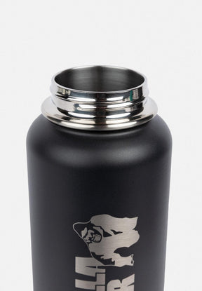 Gorilla Wear Insulated Stainless Steel Water Bottle 1000ML - Black