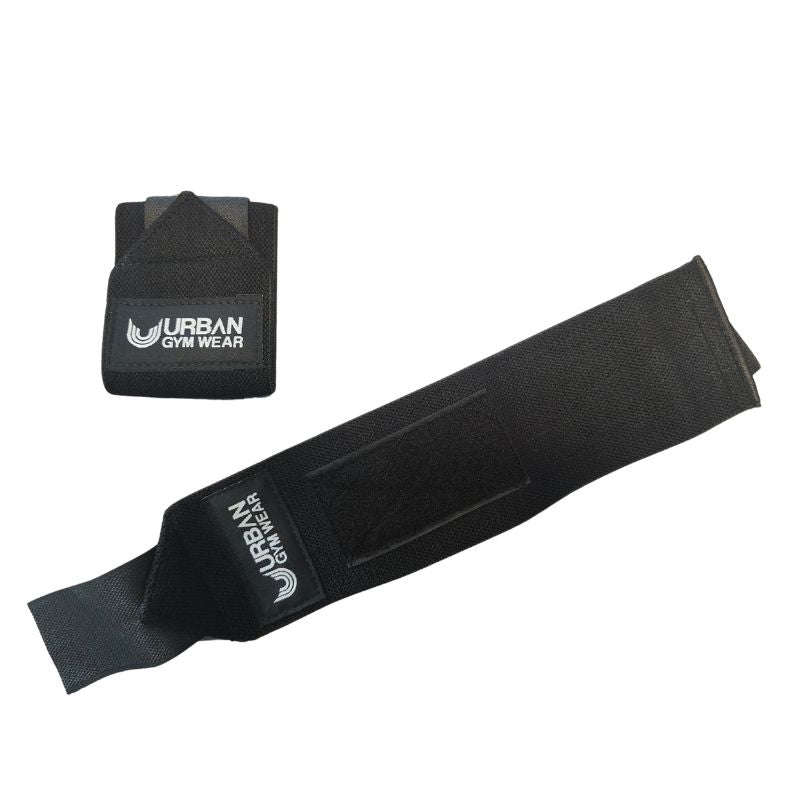 Urban Gym Wear Wrist Wraps - Black